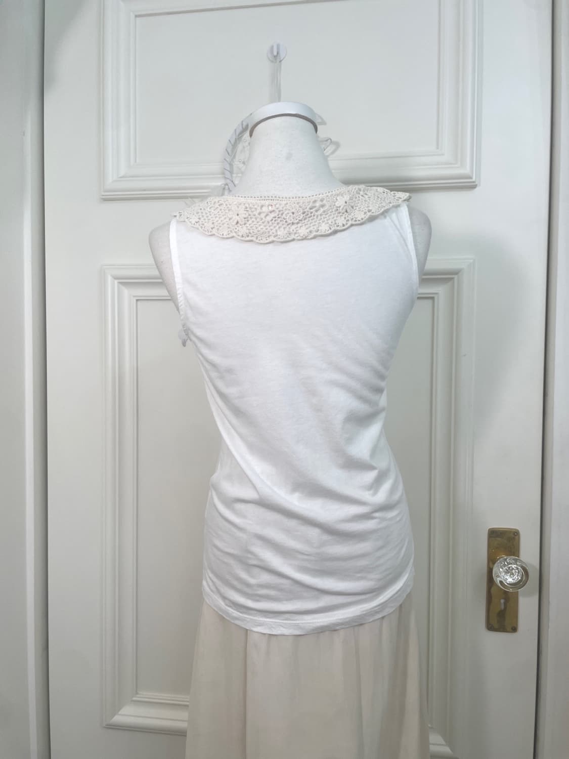 ivory half cardigan&EARTH lace trim slee 상품이미지9