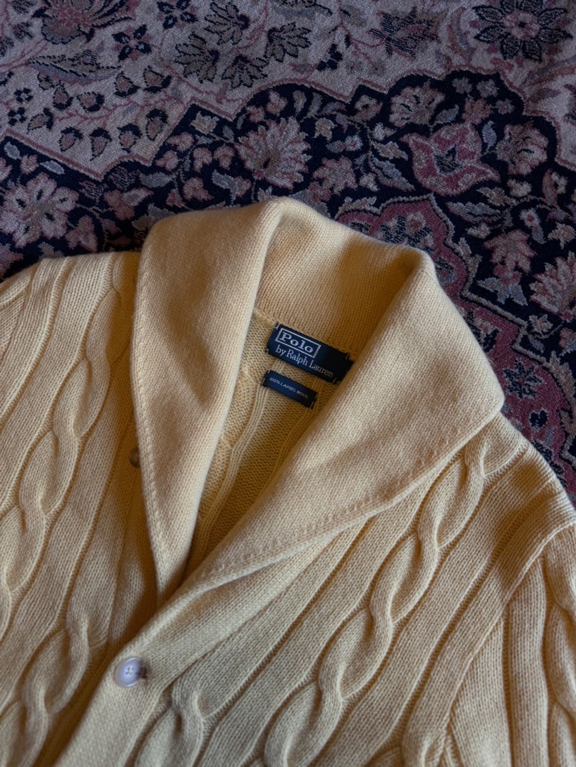 폴로 랄프로렌 숄카라 니트 가디건 남상100 상품이미지2