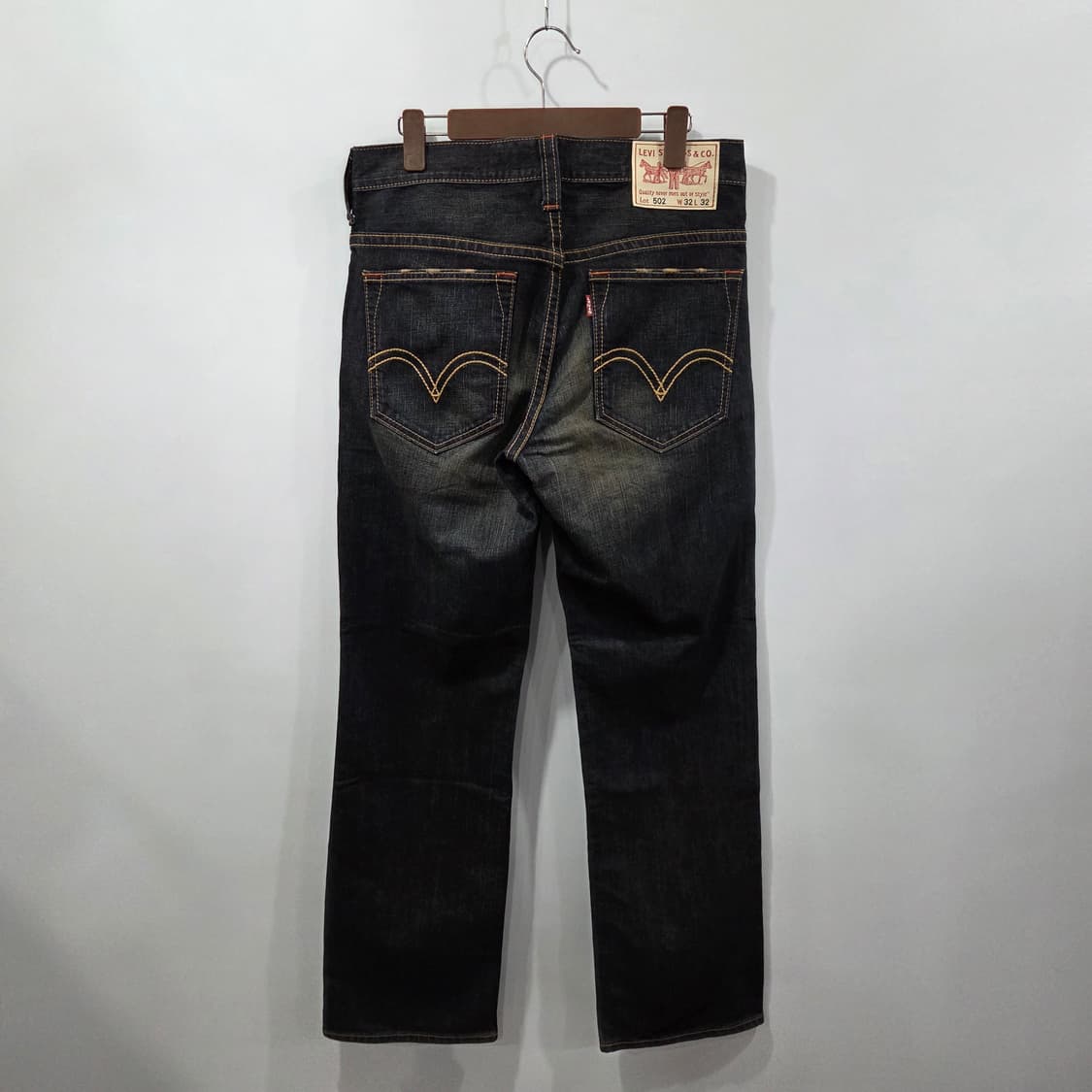 리바이스 502 진청 데님팬츠 32/32 상품이미지3