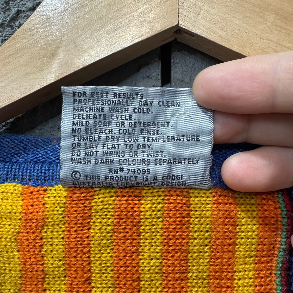 90s 쿠지 케이블 니트 made in Australia (L) 상품이미지5