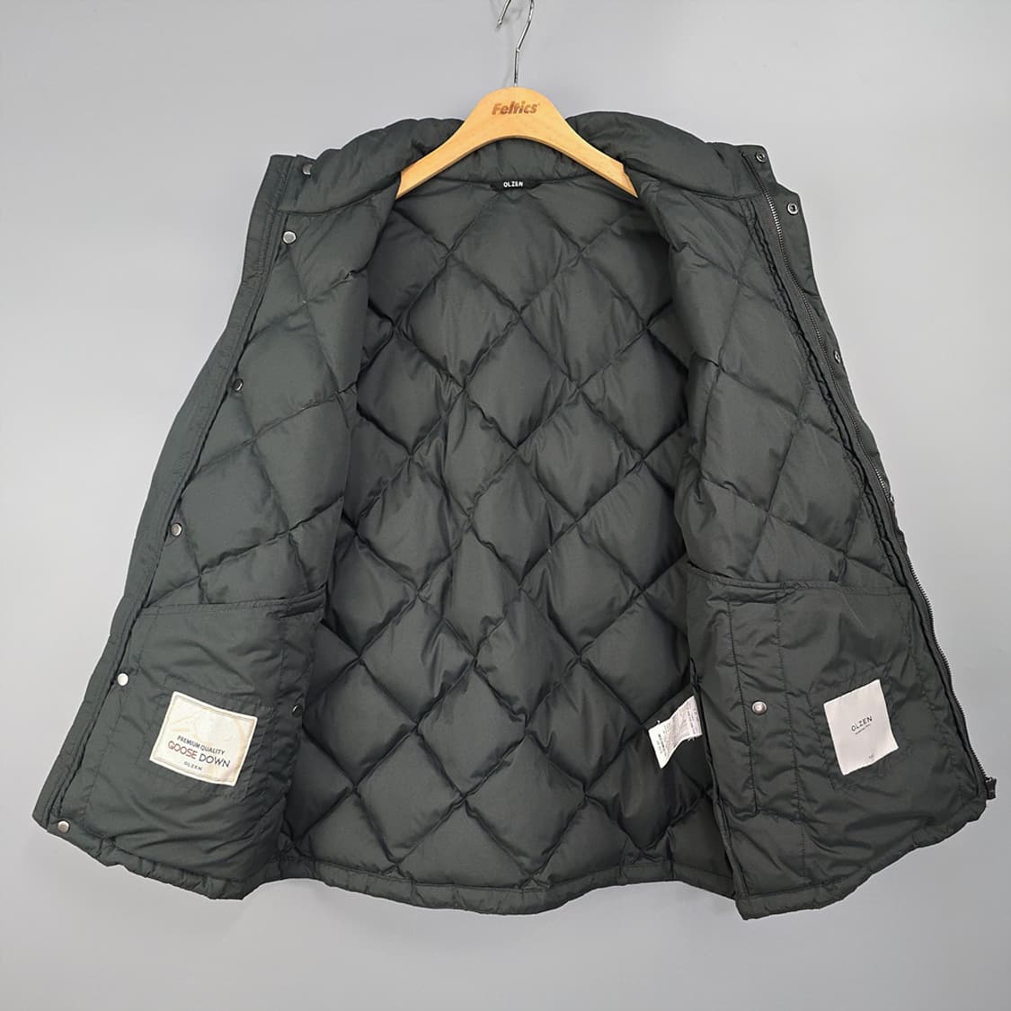 올젠 구스다운 퀼팅 패딩 100 상품이미지6
