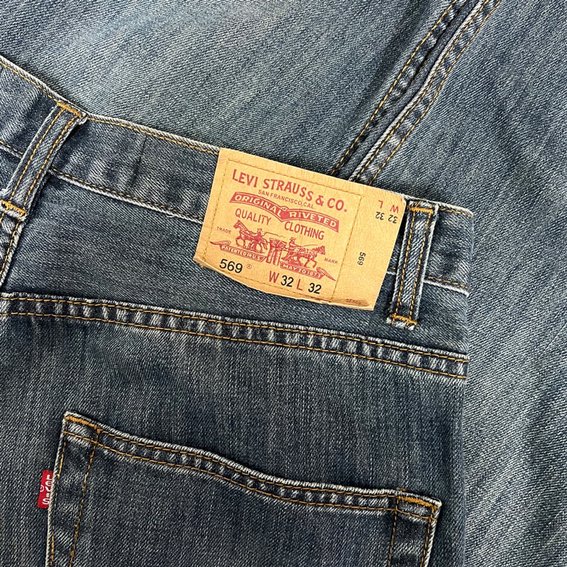 00s 리바이스 569 루즈 스트레이트 데님 팬츠 청바지 32 상품이미지4