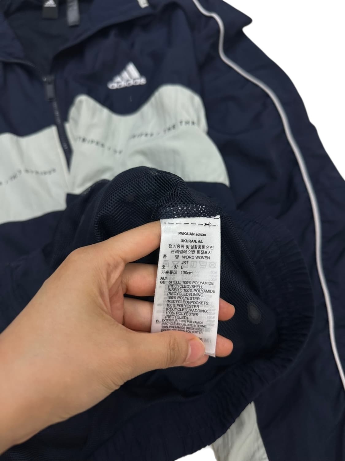 아디다스 바람막이 네이비 (L~XL) 상품이미지7