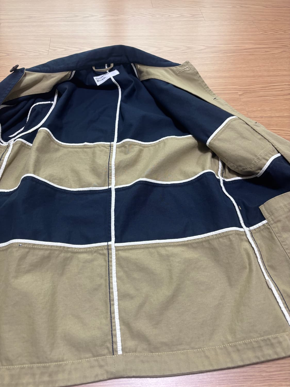 유니버셜웍스 배색 자켓 M 상품이미지6