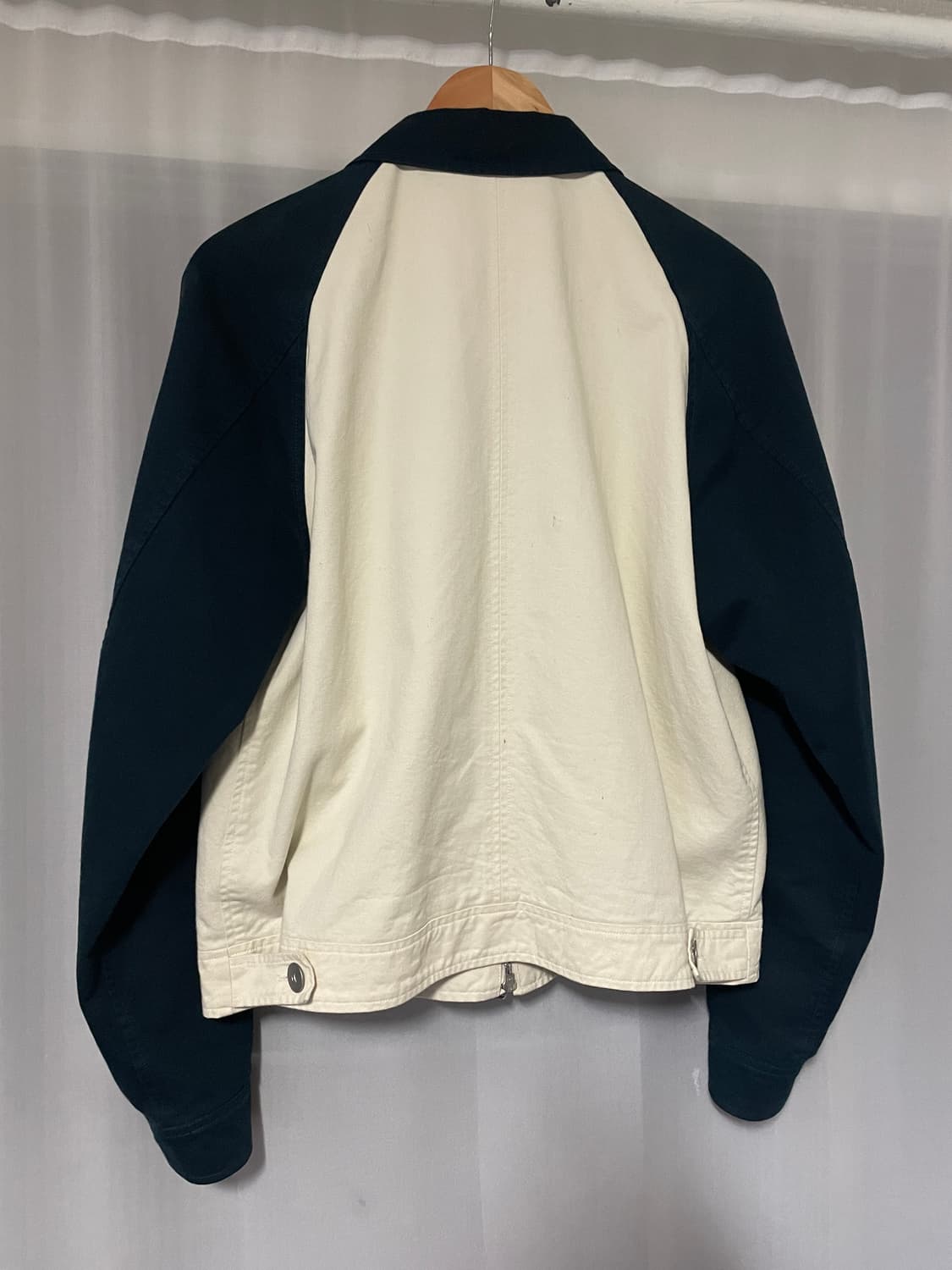 [m]더수베니어샵 래글런 슬리브 자켓 네이비 상품이미지2