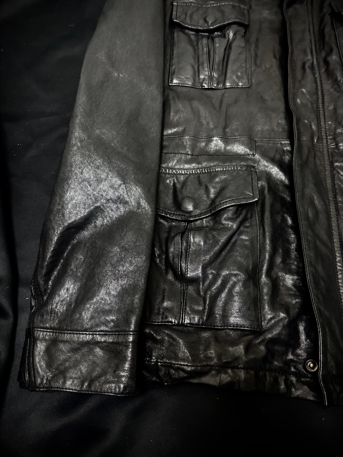 [Leather]Gimmick Pocket Detail Leather J 상품이미지5