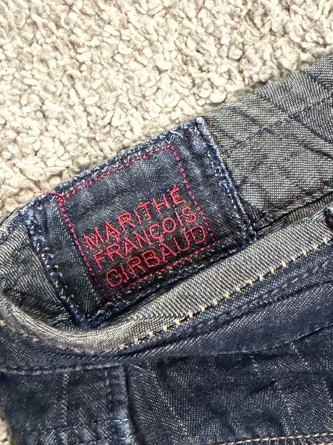 90s 마리떼 프랑소와 저버 로우웨스트 부츠컷진 상품이미지8