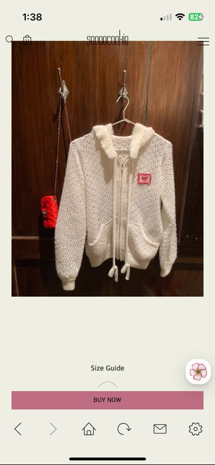 서쿠키 로랑 니트 후드집업 상품이미지2