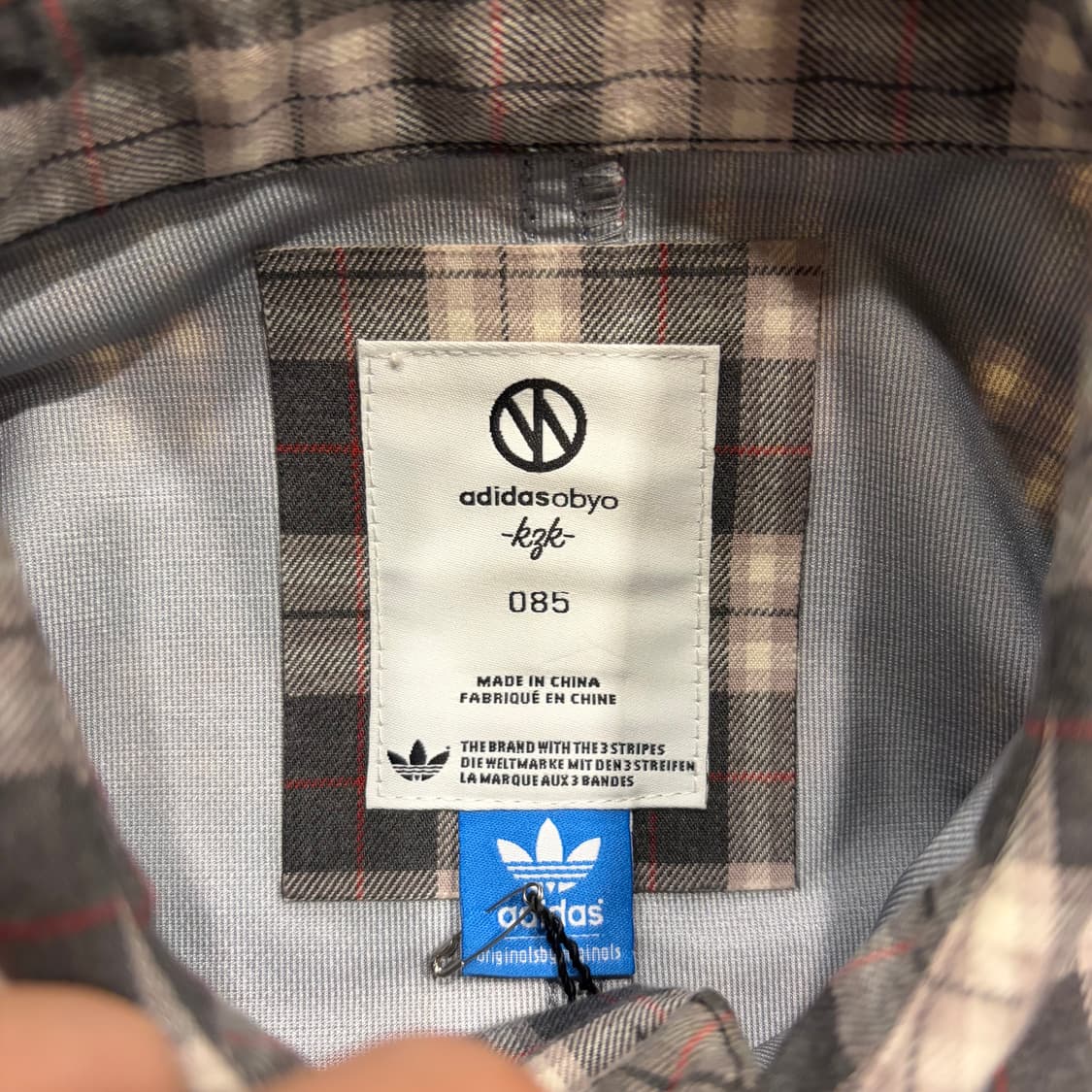 [85] 아디다스 네이버후드 체크 셔츠 자켓 지퍼 디테일 B231 상품이미지6