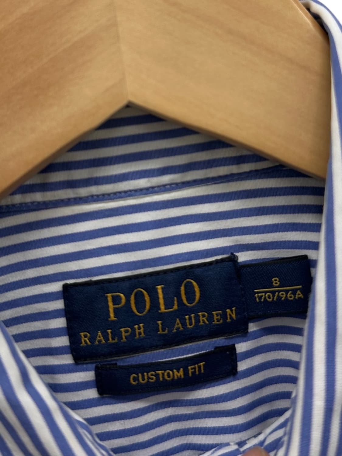 폴로 스트라이프 셔츠 화이트&블루 (여성S) 상품이미지7