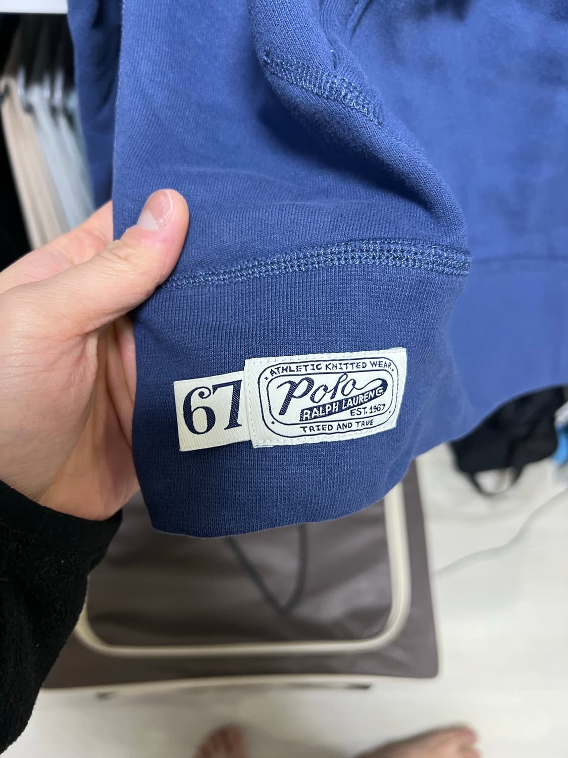 폴로 로고 후드티 상품이미지3