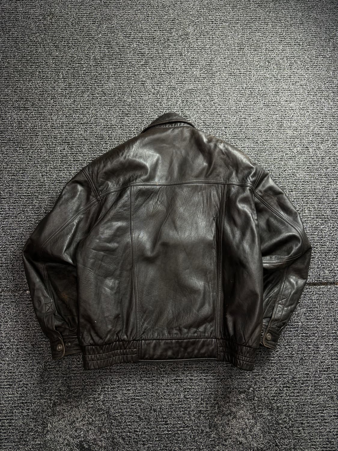 빈티지 아카이브 양가죽 레더 봄버 자켓 브라운 2786 상품이미지5