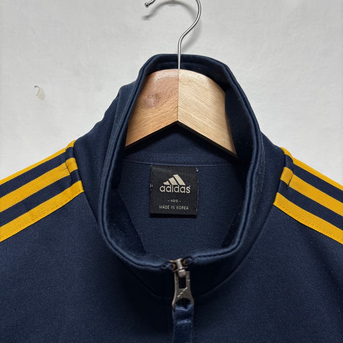 아디다스 네이비/노랑 삼선 트랙탑 상품이미지3