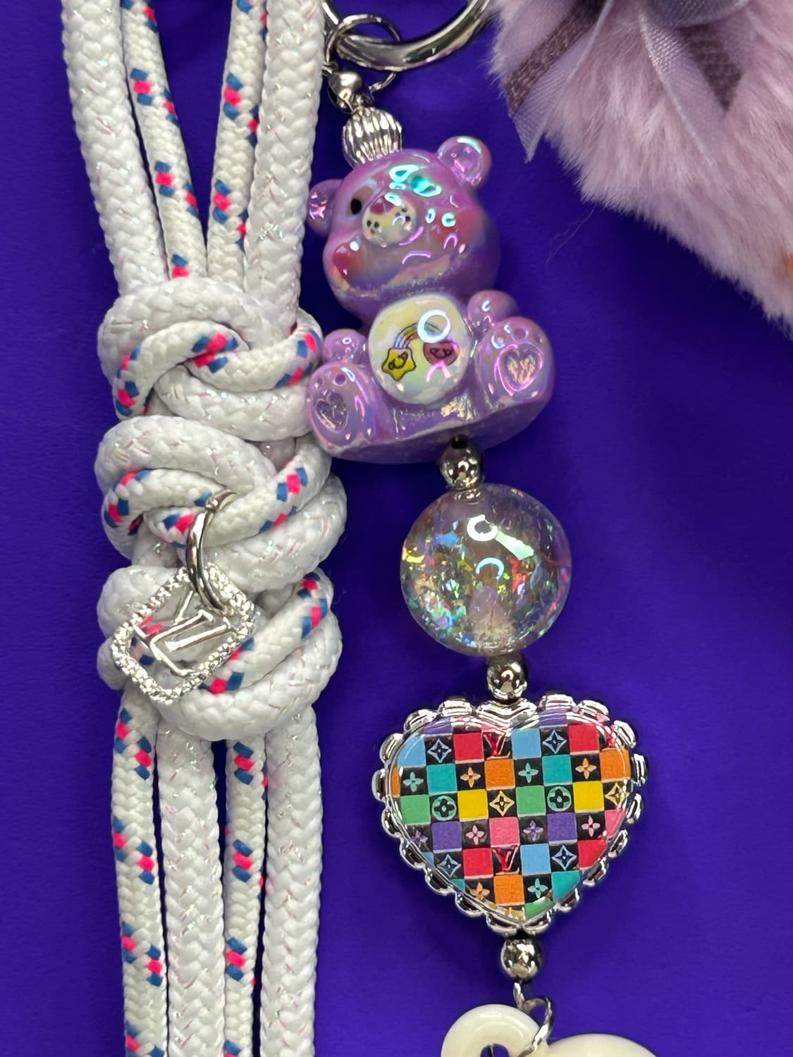 (74)정품몬치치💜보라 LV 시리즈 체크스커트*청자켓 상품이미지5