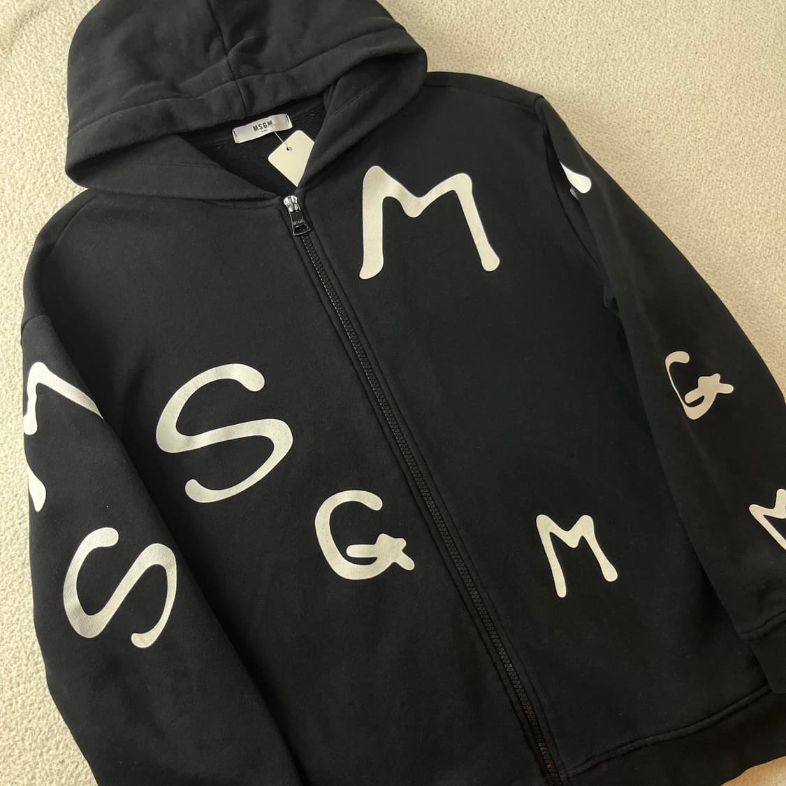 95 MSGM 키즈 로고 프린팅 후드집업 상품이미지2