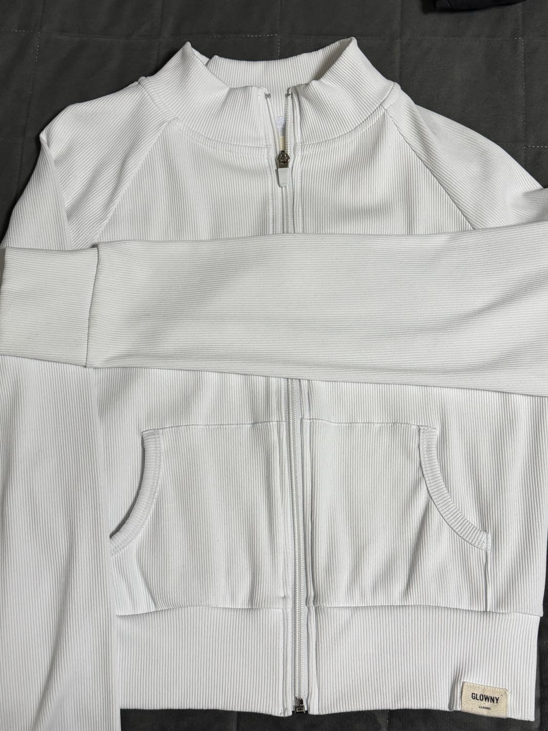 글로니 클래식 트랙 집업 G CLASSIC TRACK ZIP-UP 화이트 상품이미지4