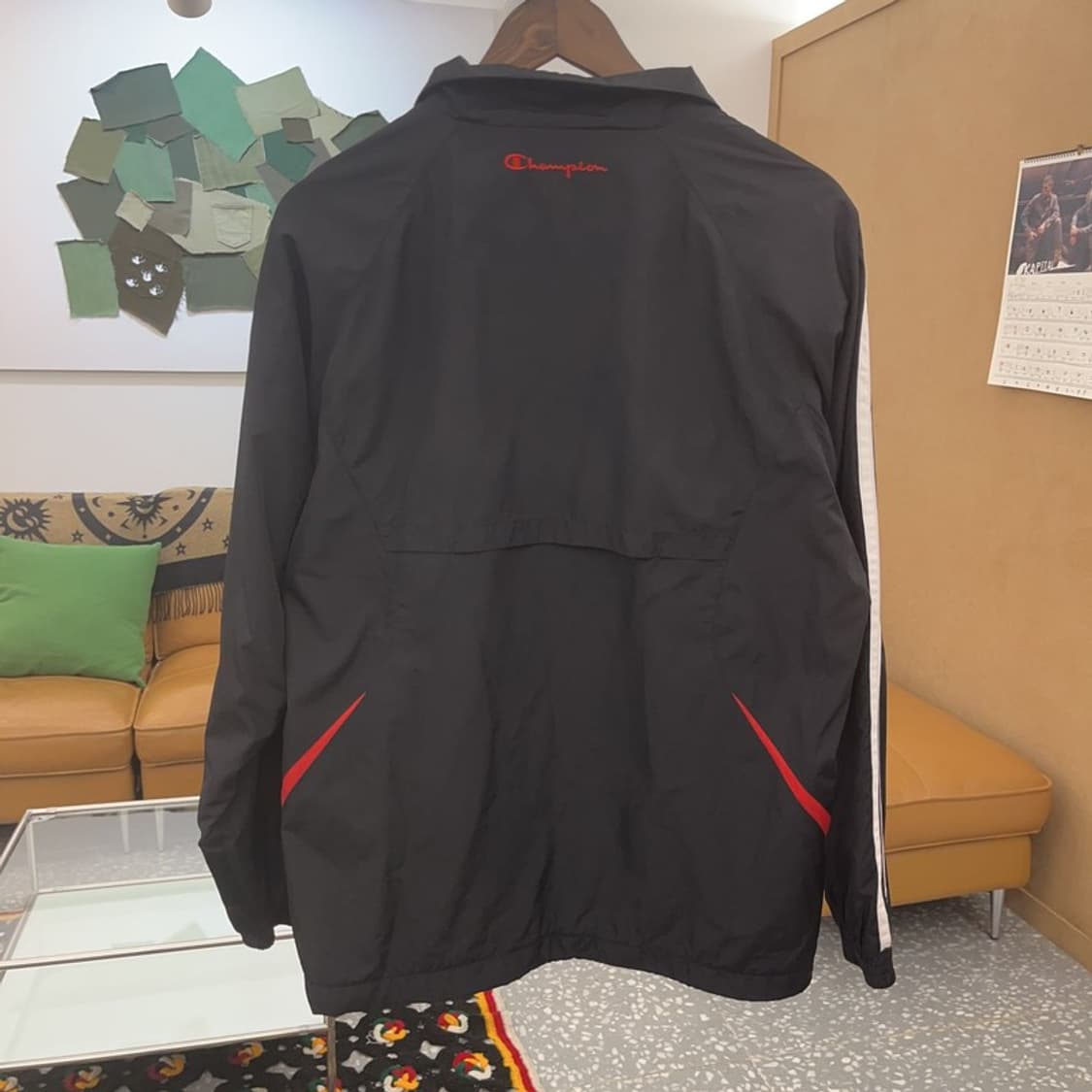 챔피온 레트로 빈티지 배색 고프코어 바람막이 자켓 XL C08451 상품이미지4