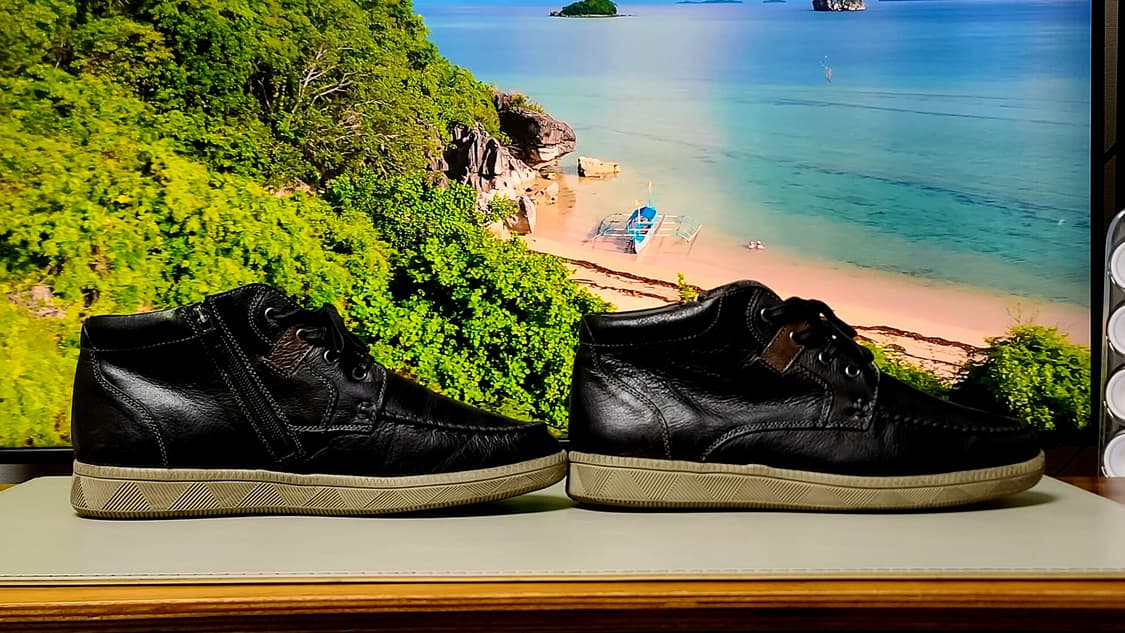 제니아 남성 가죽 사이드 지퍼 부츠 (265EE), 다크 네이비 상품이미지9