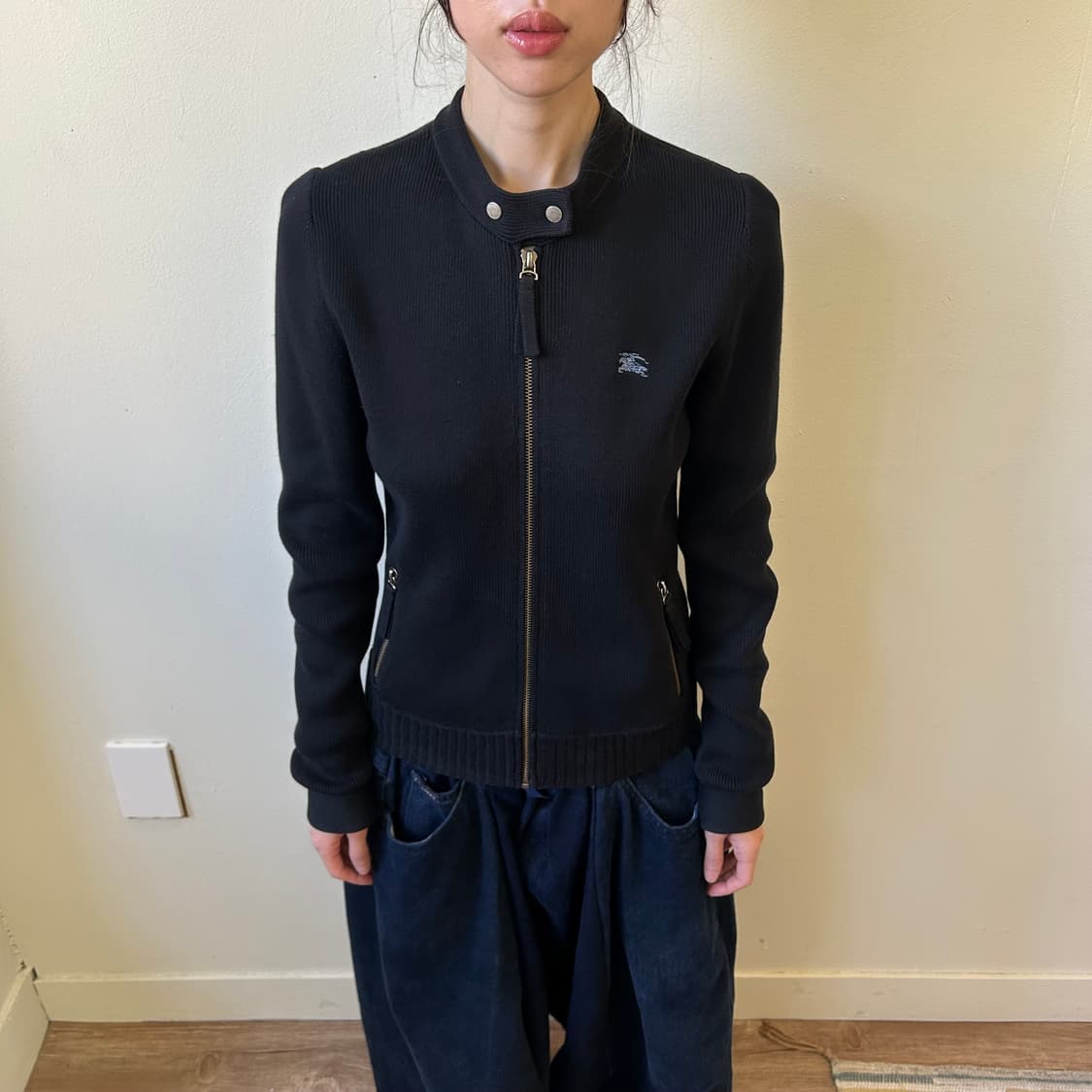 버버리 아카이브 니트 니트 집업 상품이미지1