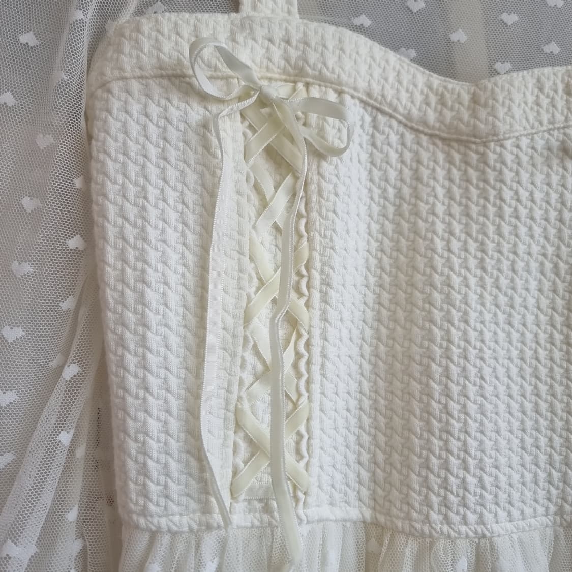 리즈리사  하트망사 튜닉원피스 상품이미지2