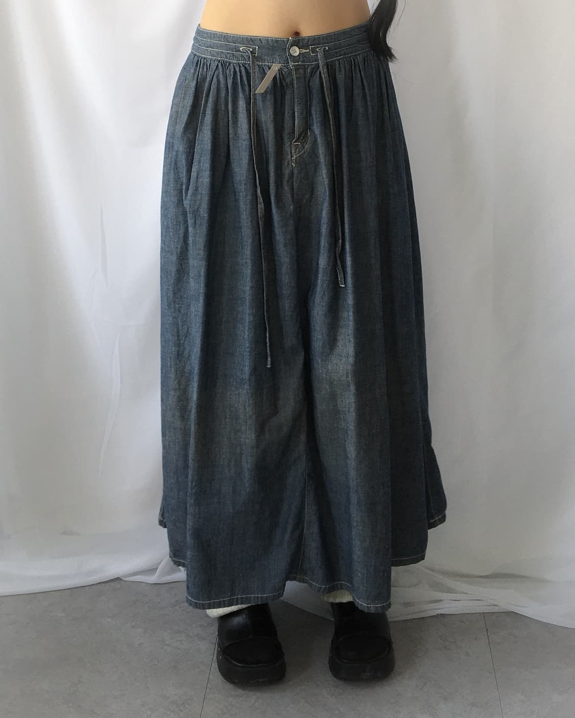 Denim long skirt 상품이미지5