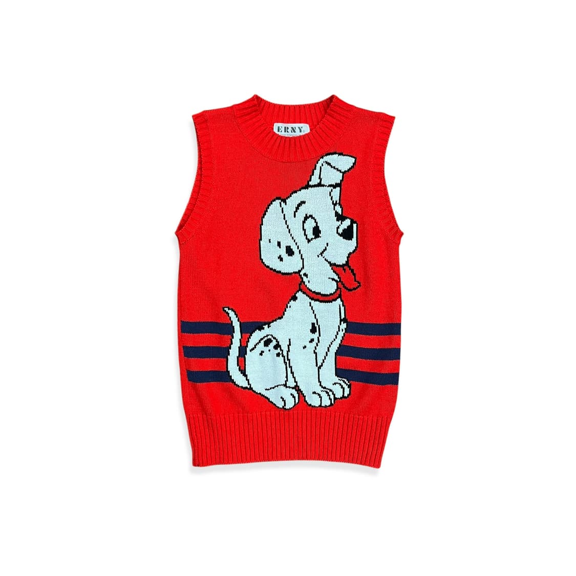 Dalmatian Red Knit Vest 상품이미지1