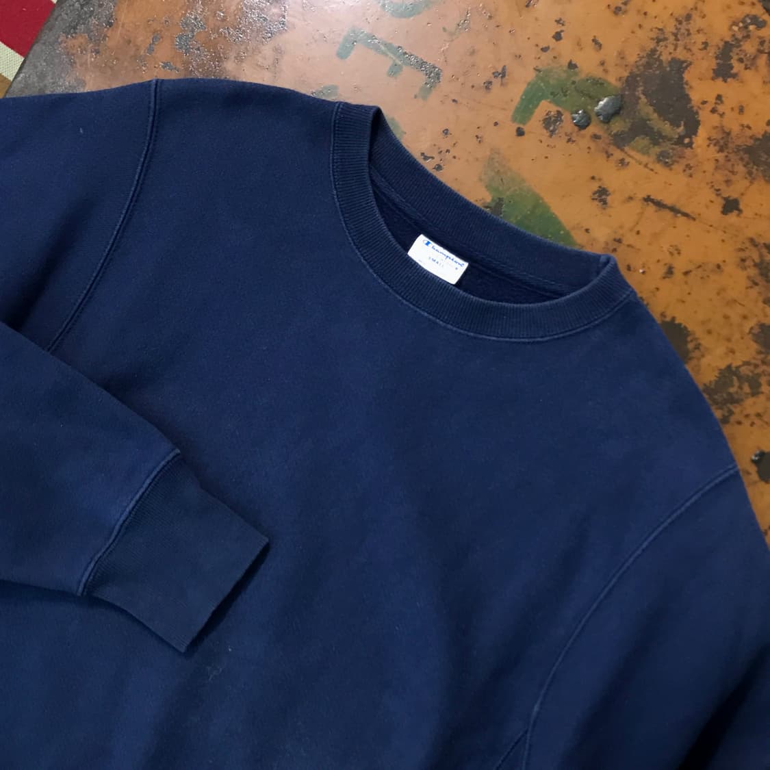 챔피온 리버스위브 에이징 네이비 맨투맨 남성 102 여성 프리사이즈  상품이미지3