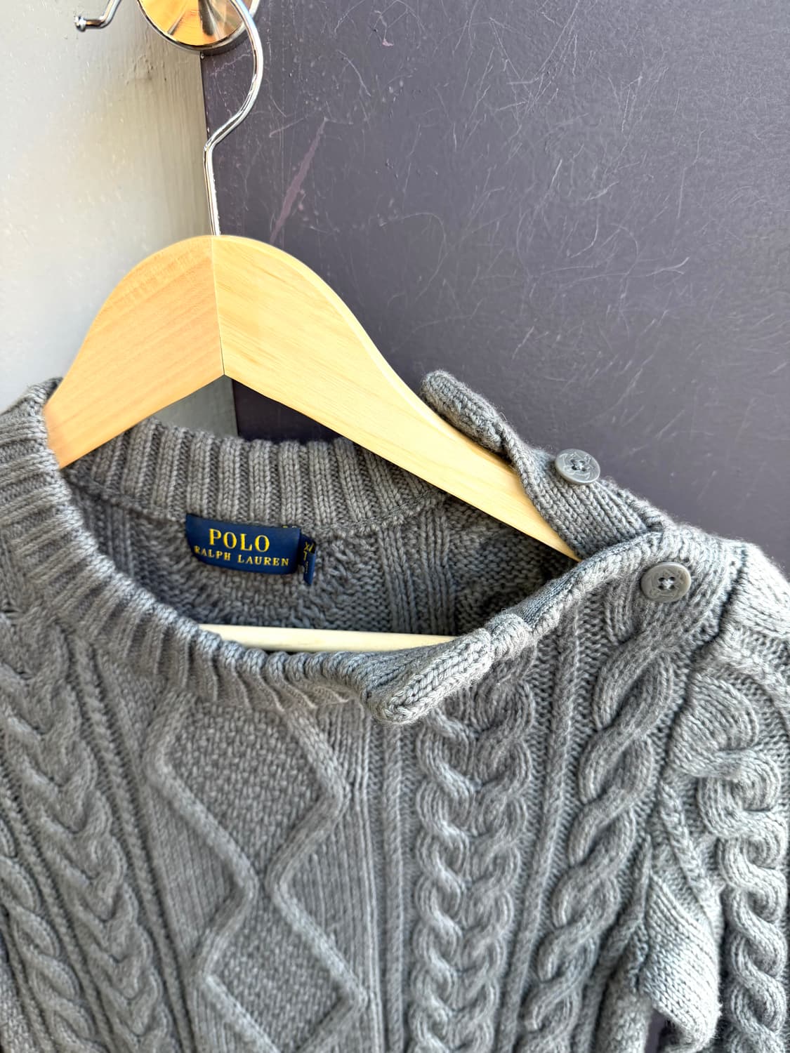 XS/ 폴로랄프로렌 꽈배기 니트 원피스 상품이미지5