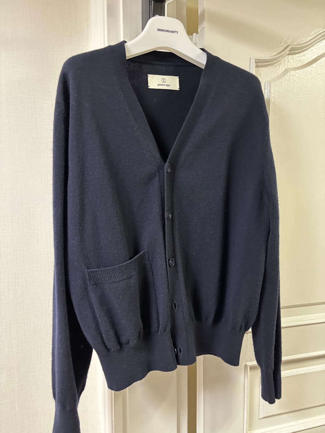 이얼즈어고 메리노울 가디건 네이비 m 상품이미지1