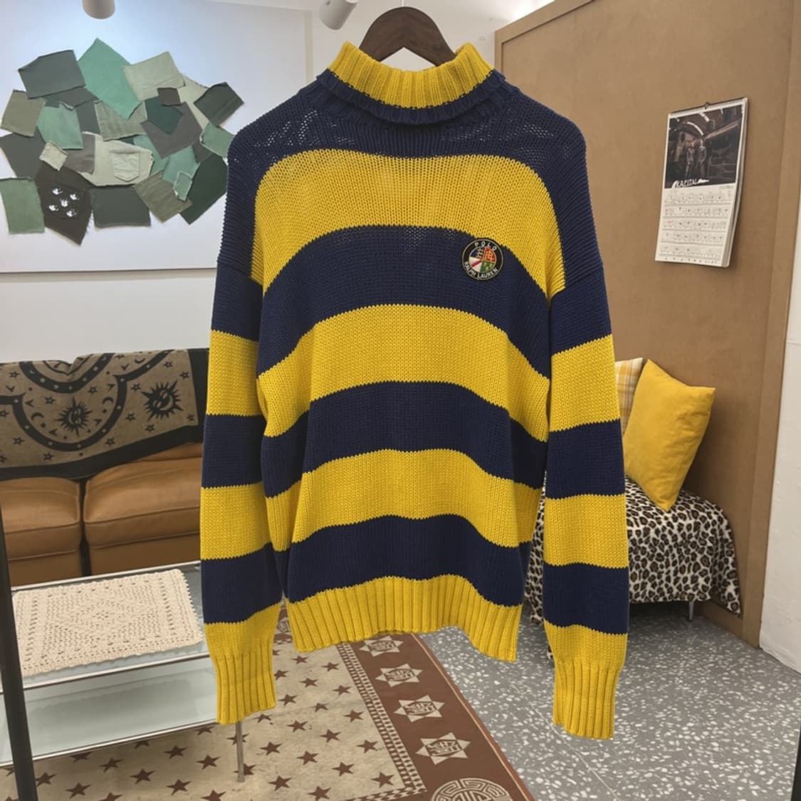 폴로 랄프로렌 레트로 80's 에스에치 머스타드 니트 100 C10337 상품이미지3