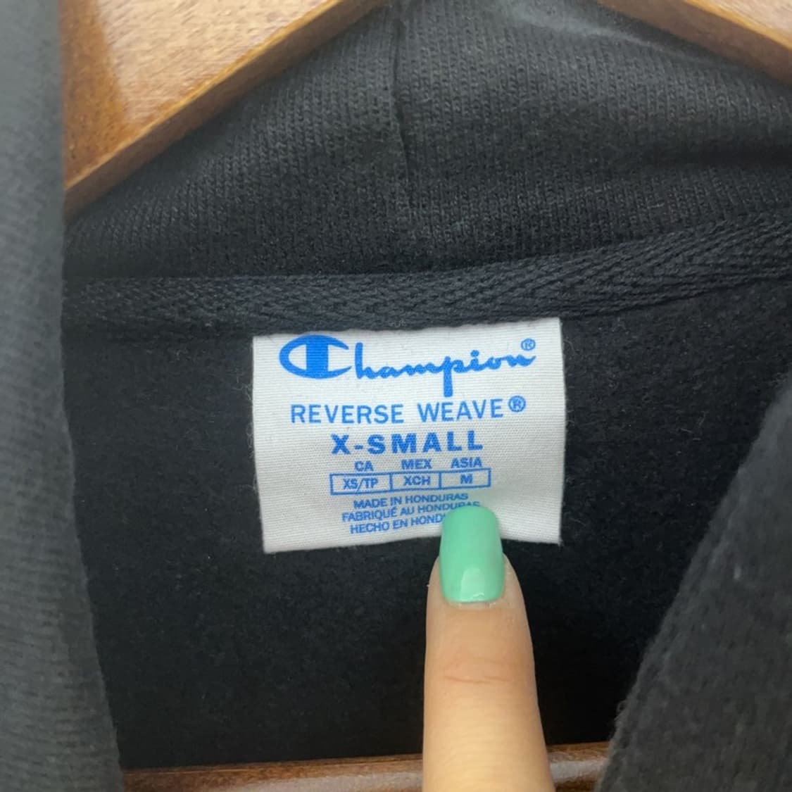 챔피언 올드스쿨 리버스위브 후드티 XS C06936 상품이미지5