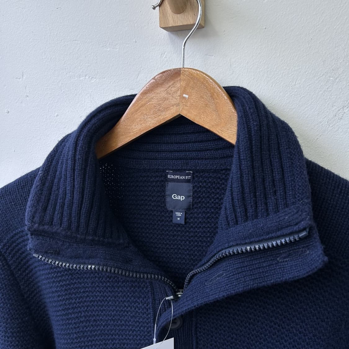 16036 - GAP 갭 네이비 반집업 니트 상품이미지3