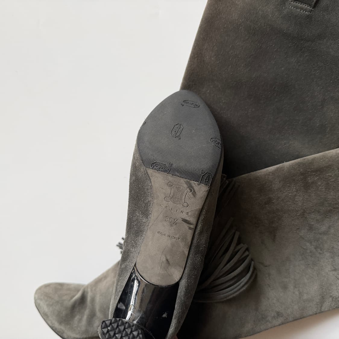 셀린느 스웨이드 롱부츠 36.5(235) 상품이미지8