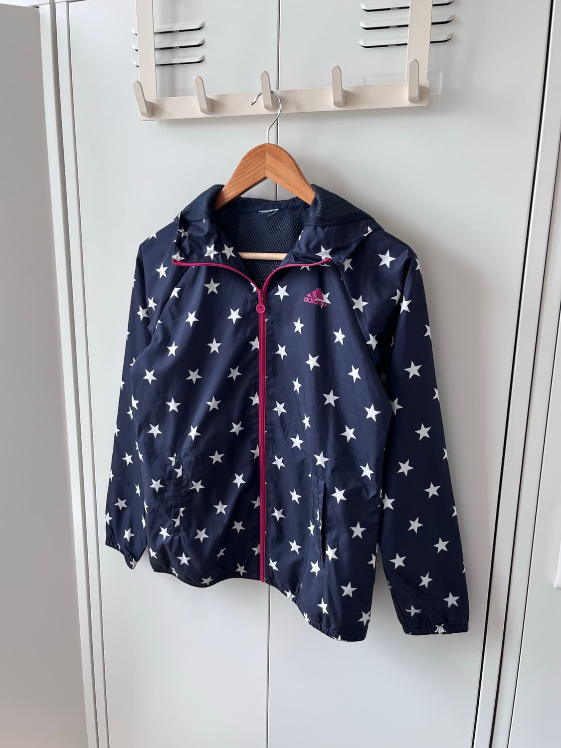 (Rare) Adidas 아디다스 네이비핑크 별 바람막이 대장 상품이미지2