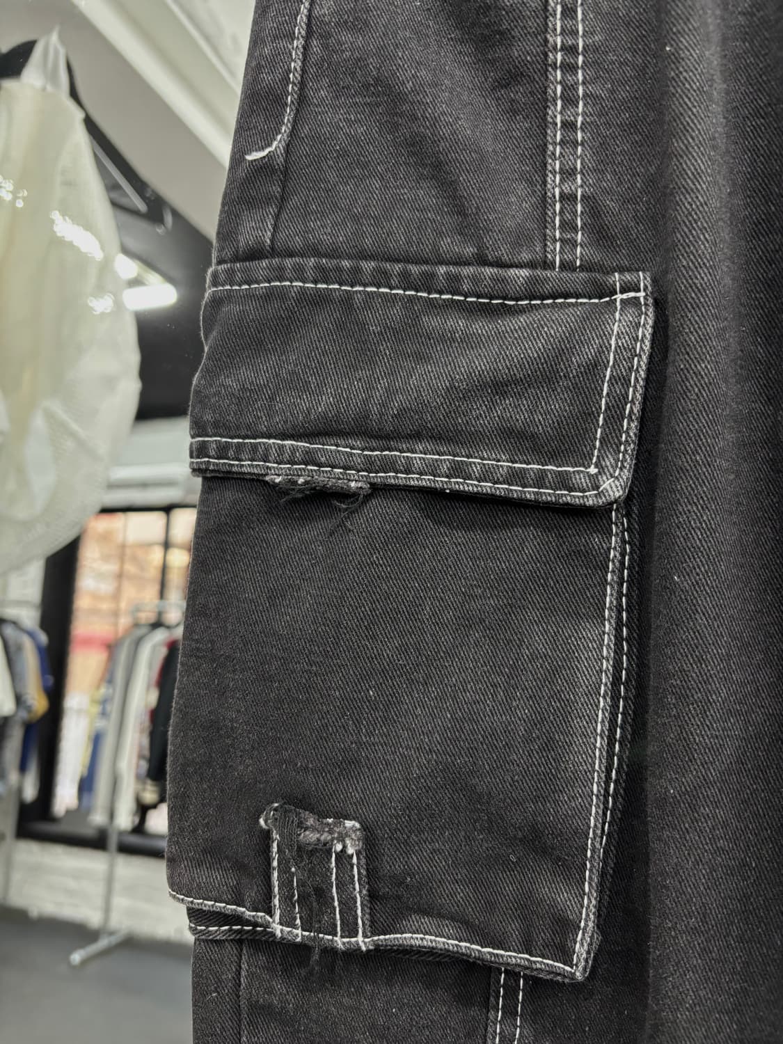 VTG 워시드 멀티포켓 데님 카고팬츠 상품이미지8