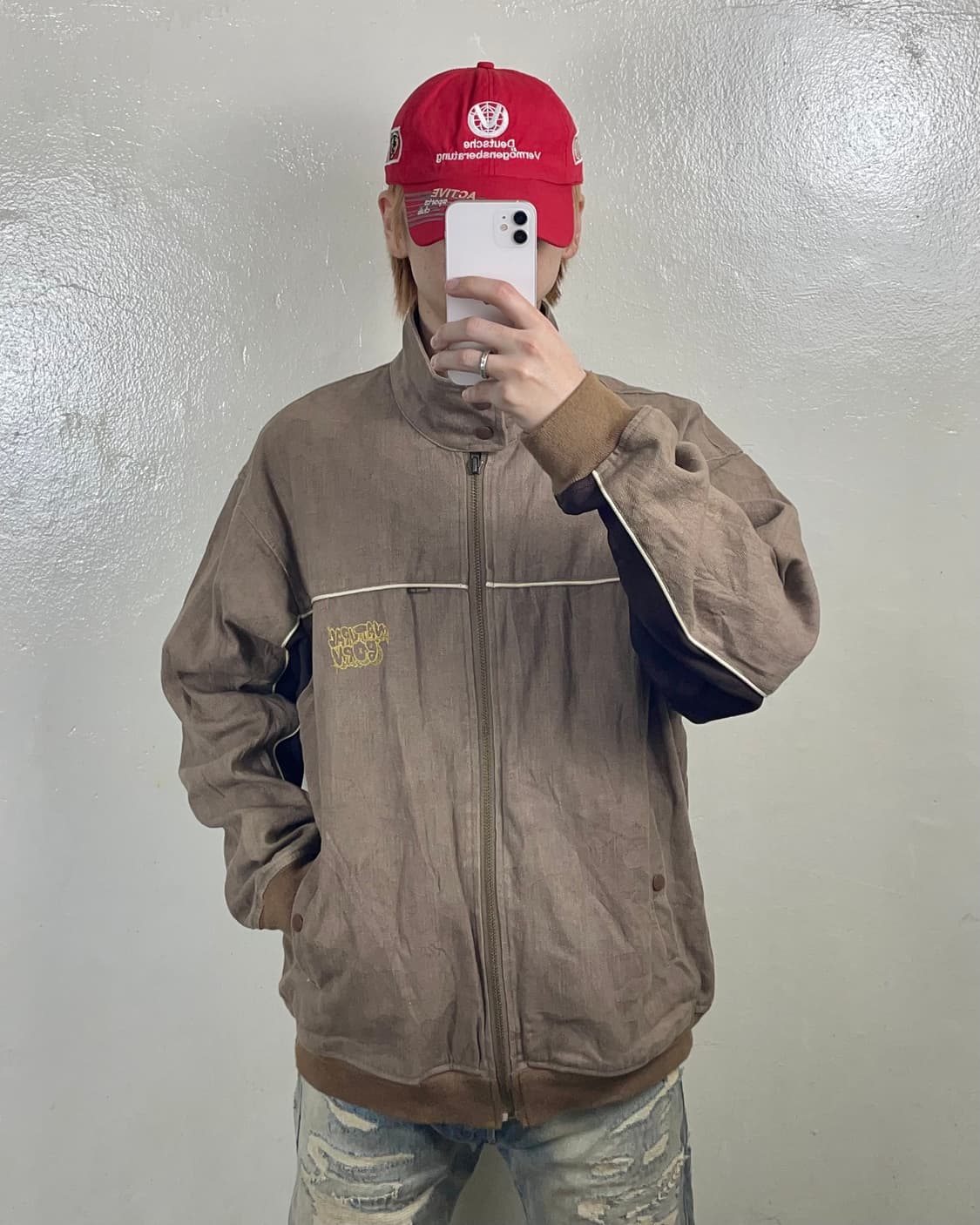 jpn 베이지 봄버자켓 상품이미지1