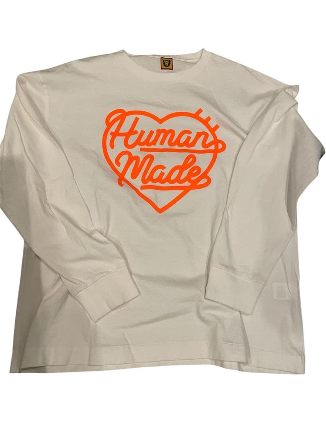 휴먼 메이드 하트 롱슬리브 티셔츠 화이트 상품이미지1