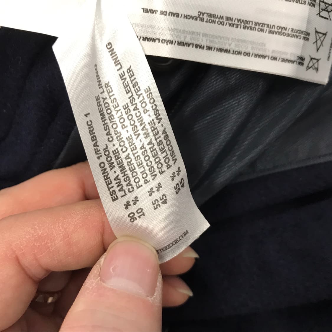 GUTTERIDGE 캐시미어 발마칸코트 네이비 [105] 상품이미지7