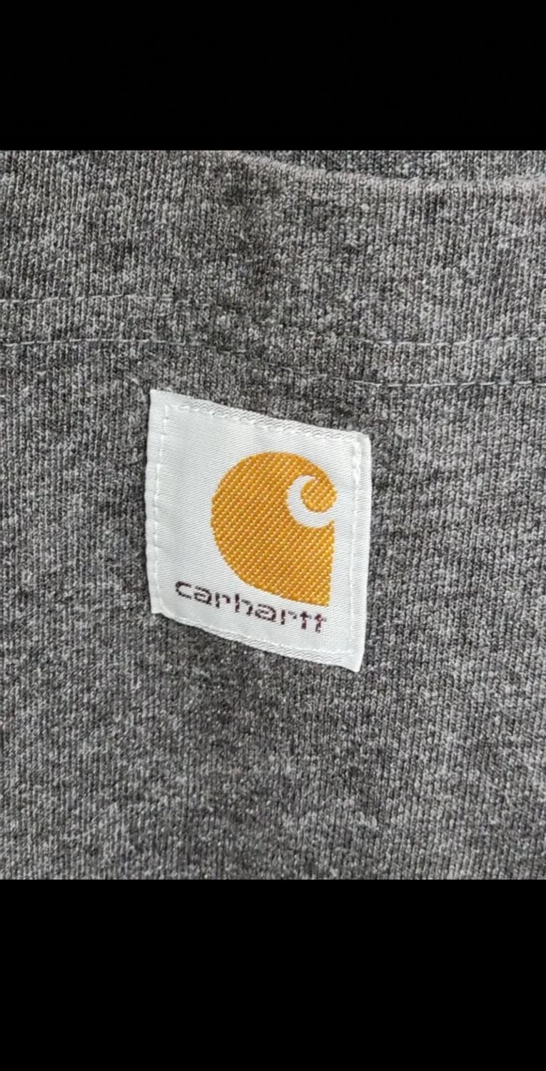 (5XL) 칼하트 반팔티 차콜 포켓 로고 빅사이즈 티셔츠  상품이미지4