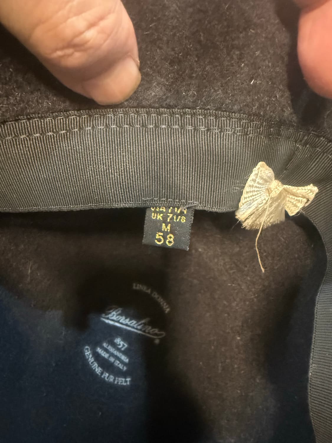 58 정품 보르살리노 클로슈 모자 팝니다 상품이미지6