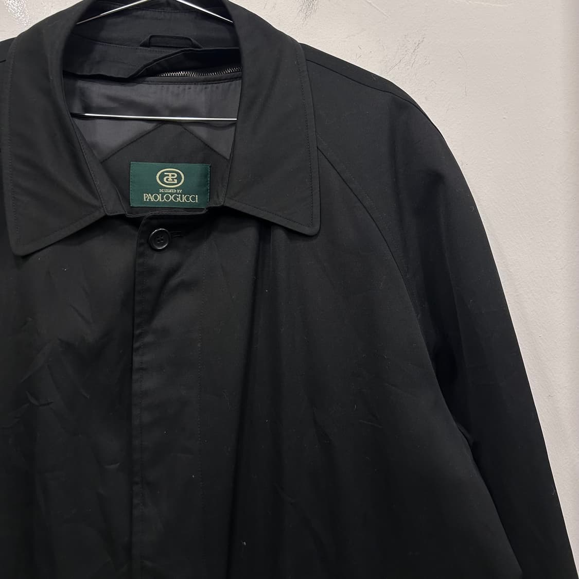 파올로 구찌 이너탈착 래글런 싱글 트렌치맥코트 상품이미지1