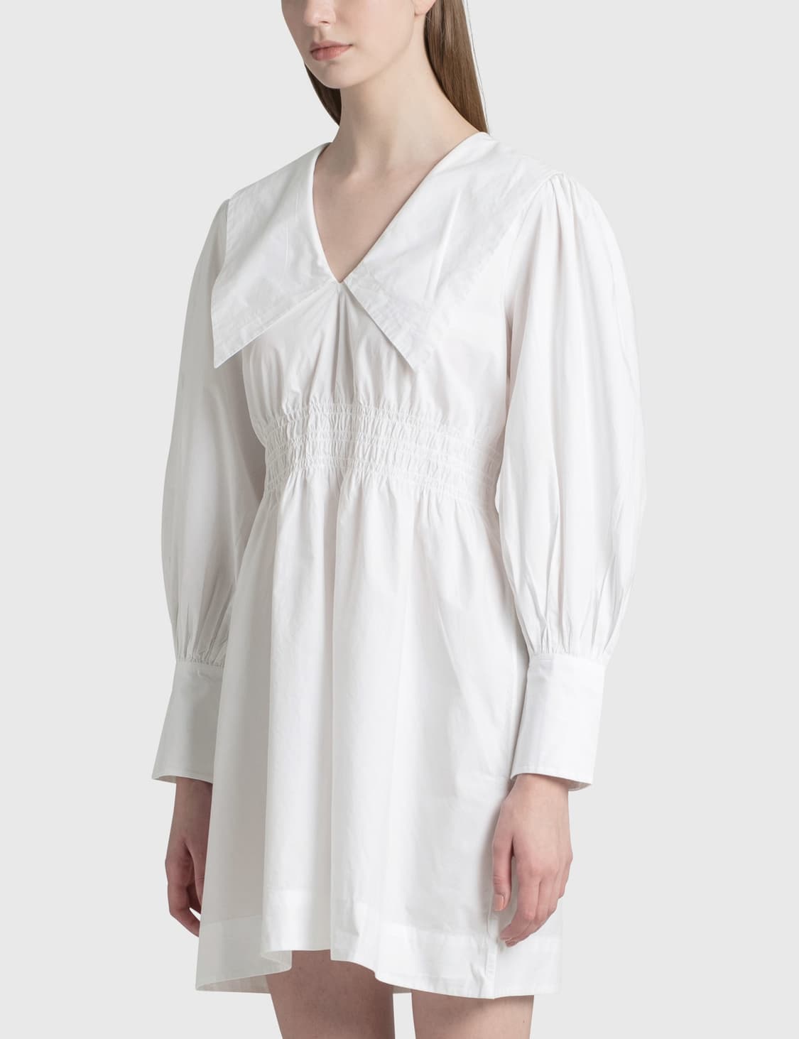 가니 포플린 화이트 원피스 상품이미지2