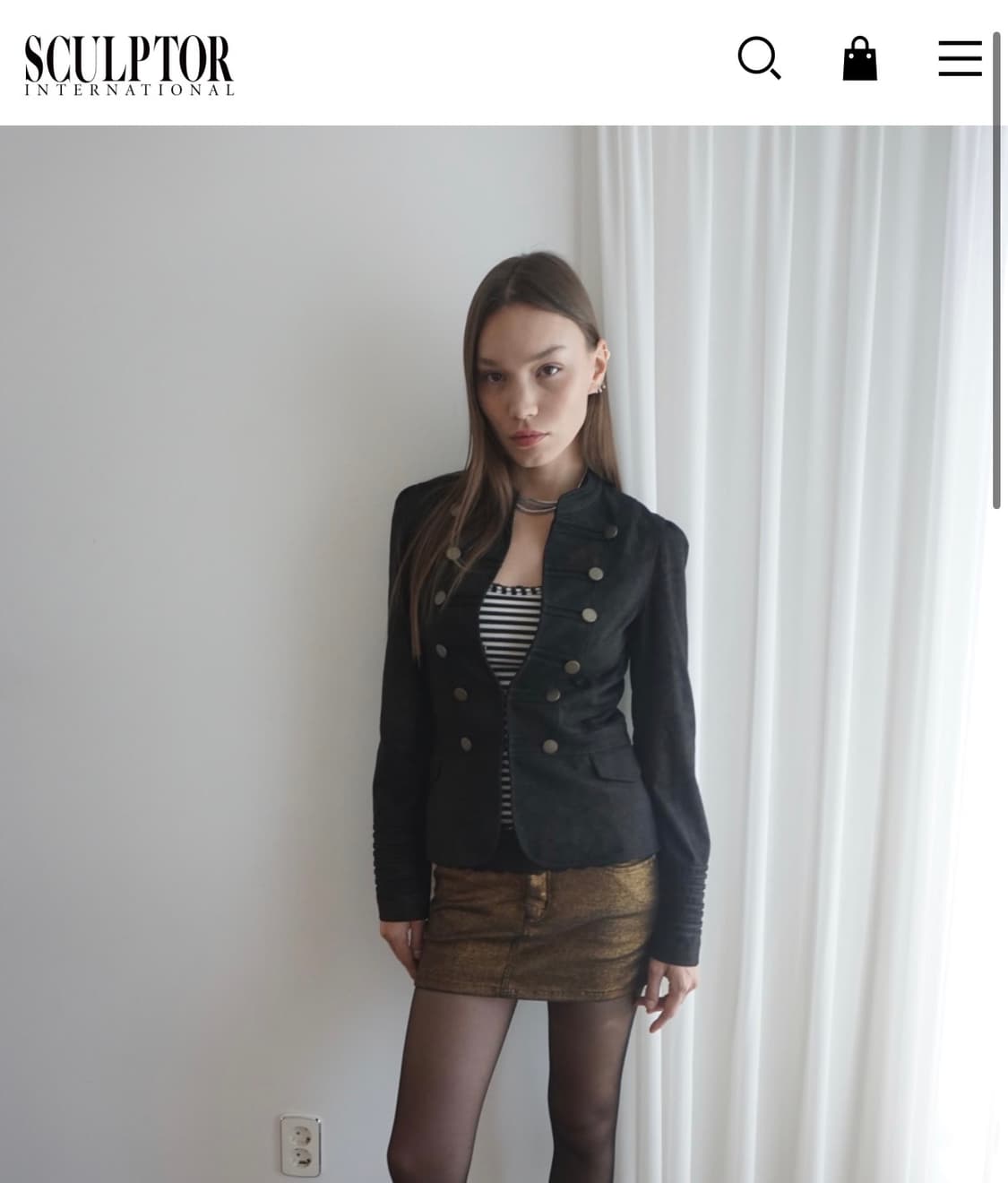 스컬프터 나폴레옹 자켓 블랙 m 상품이미지1