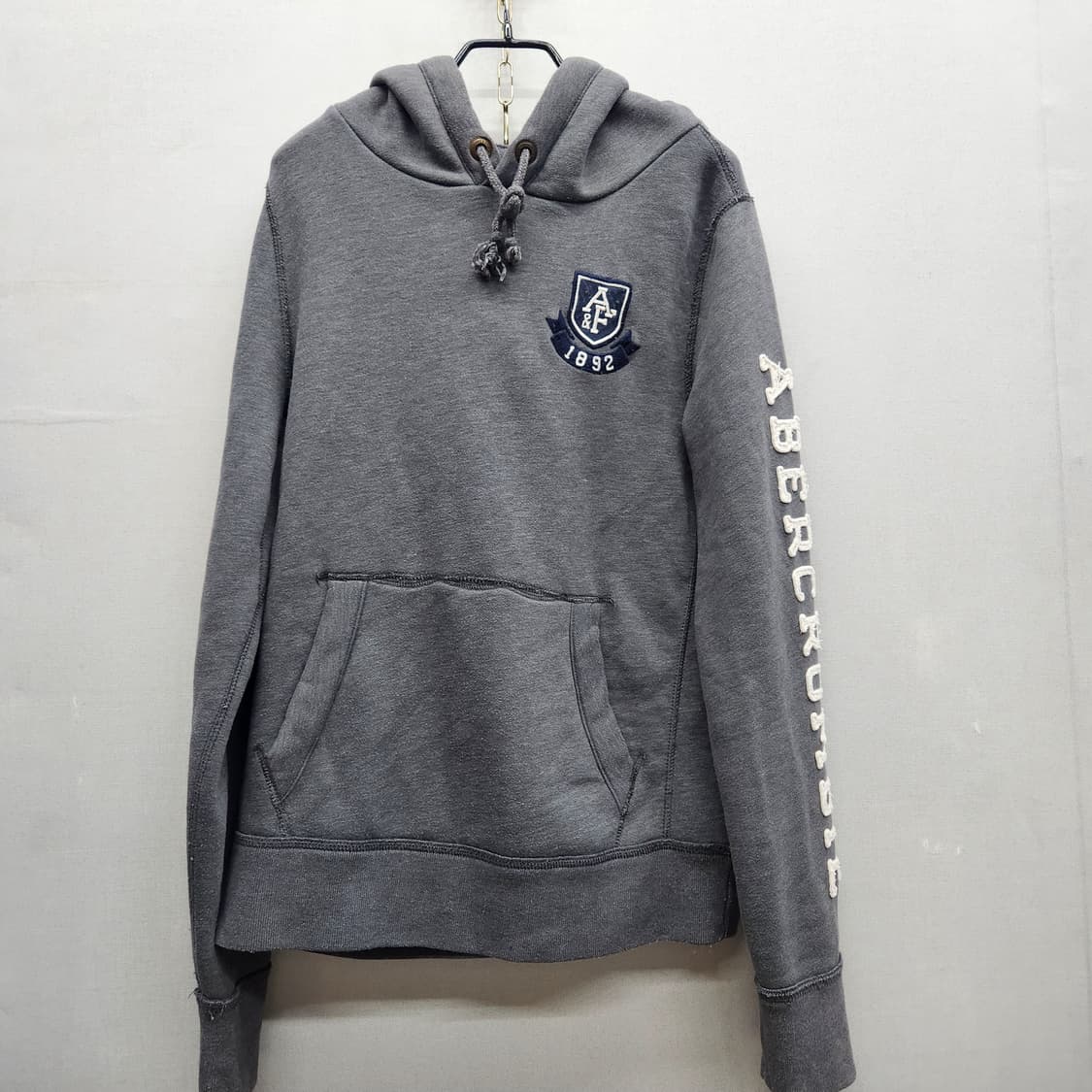 아베크롬비 로고/사이드레터링 후드티 M(L)남여공용 상품이미지1