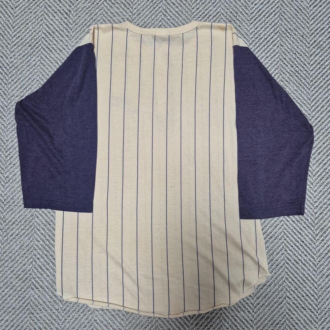 80s Nike 베이스볼 5부 헨리넥 싱글스티치 티셔츠 (XL) 상품이미지8