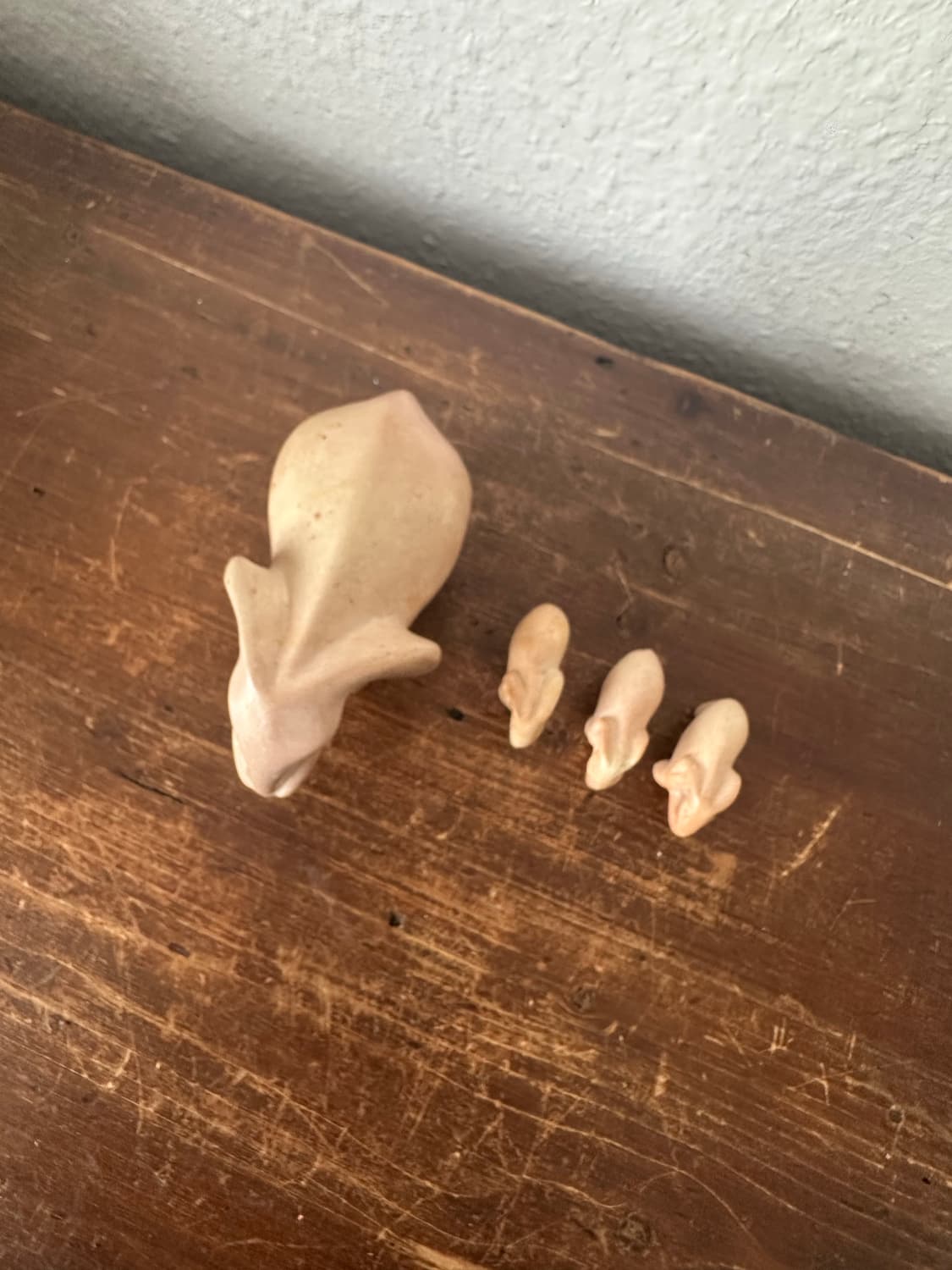 독일)빈티지 대리석 코끼리가족(핸드메이드) 상품이미지4