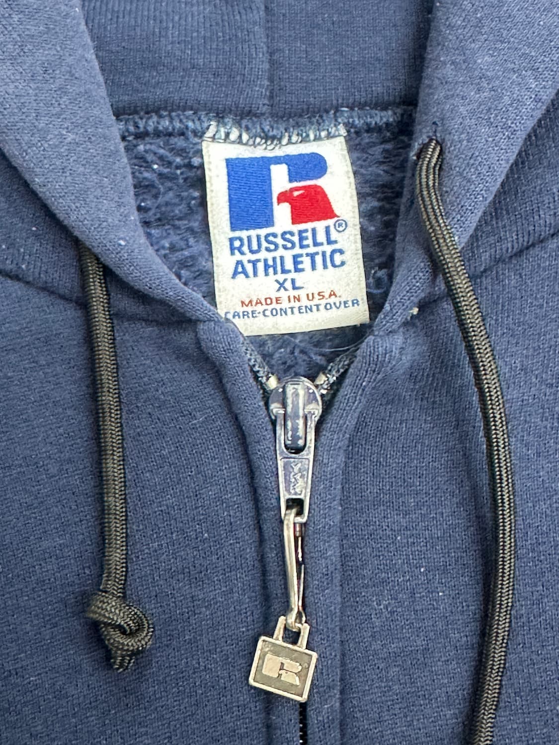 90s 러셀 네이비 후드집업 XL 상품이미지4
