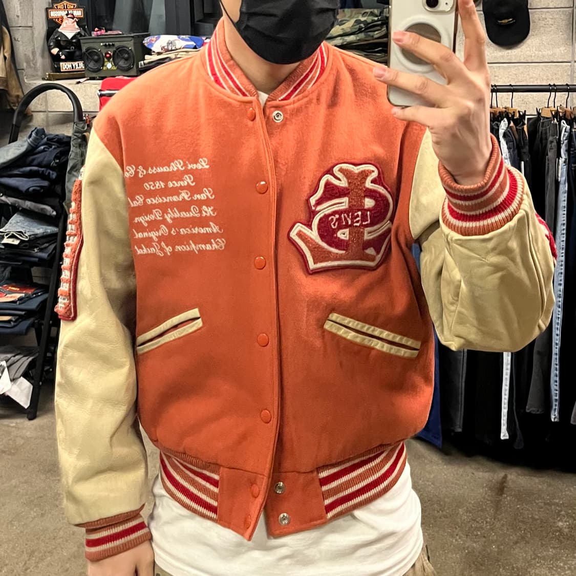 90s 리바이스 울 바시티 자켓 (100) 상품이미지7