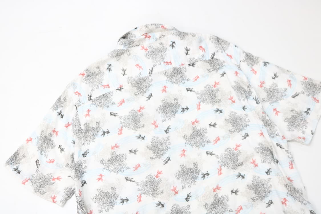 abitio 아비티오 빈티지 금어 그래픽 코튼 반팔 셔츠 (4L) 상품이미지7