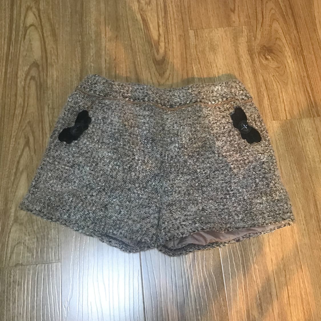 빈티지 큐롯팬츠 날개 리본 히메갸루 로걀 라떼 반바지 긱시크 오네갸루 상품이미지1